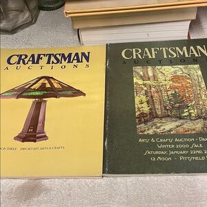 Craftsman Auctions Catalog with Artistic Lamp Design